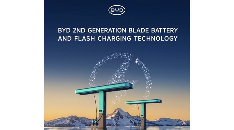 BYD Unveils 2nd Generation Blade Battery and FLASH Charging Technology