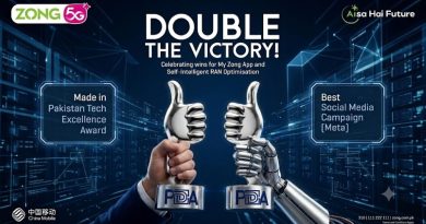 Zong 5G Sweeps Pakistan Digital Awards