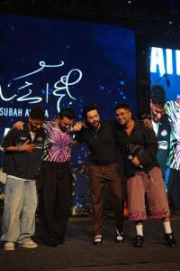 Atif Aalam Asim Azhar and Talha Anjum